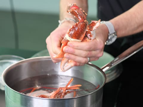 Lobster Two Ways, Mixed Cabbage Purée and Hibiscus Flower Mulled Wine Syrup - 40