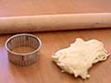 Making puff pastry crescents - 1