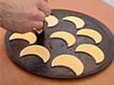 Making puff pastry crescents - 5