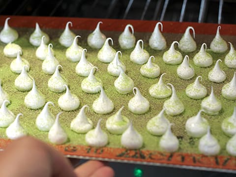 Meringue Decorations with Coloured Sugar - 20