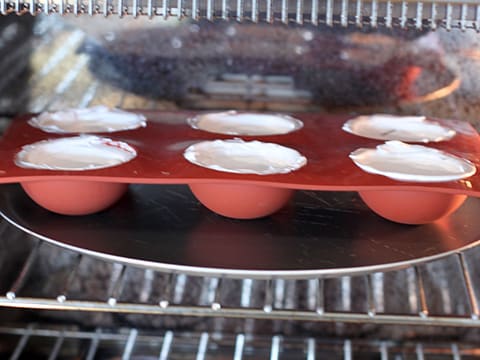 Meringue Spheres with Chocolate Mousse, Ginger & Cherry Compote - 12