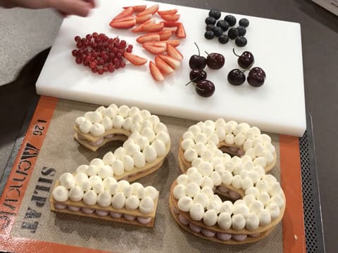 Number Cake with Red Berries - 69