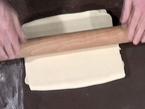 The dough has a square shape