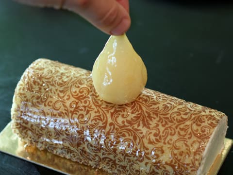 Pear Mousse Yule Log - 61