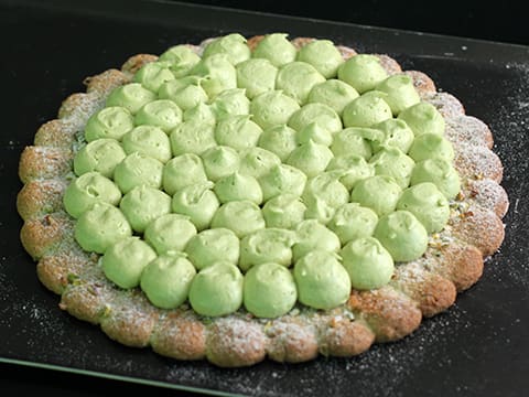 Pistachio Dacquoise with Strawberries - 72