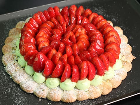 Pistachio Dacquoise with Strawberries - 77
