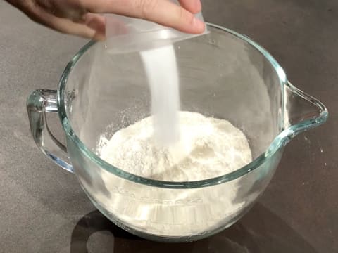 Add the salt to the stand mixer bowl