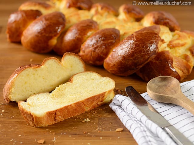 Plaited Brioche Loaf