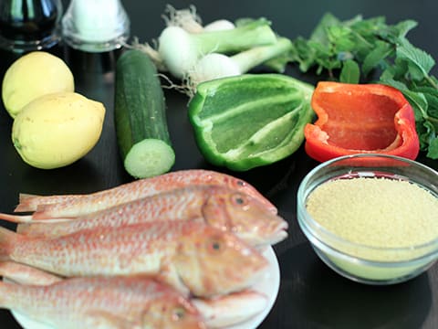 Red Mullet with Tabbouleh - 1