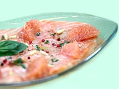 Salmon Carpaccio with Lime