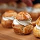 Choux Buns with Roquefort Mousse