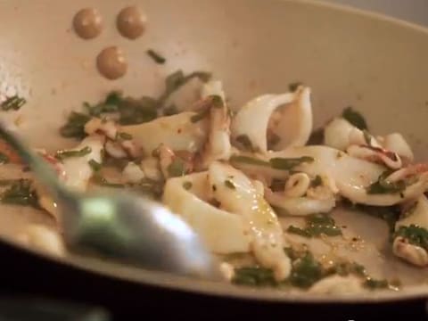 Seared Baby Squid with Cockles & Samphire - 36