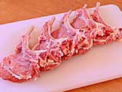 Slicing veal ribs