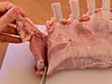 Slicing veal ribs - 2