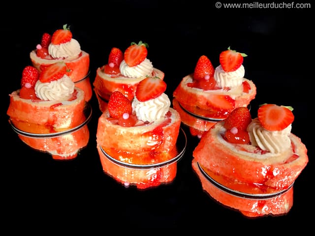 Fraisier Cake Roll