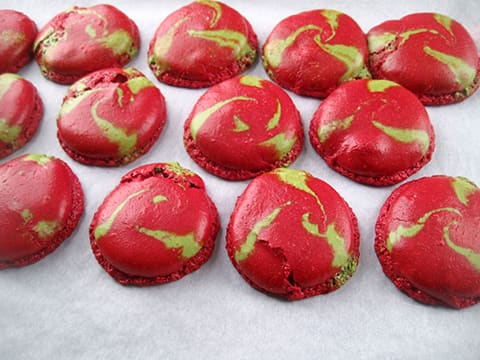 Strawberry & Pistachio Macarons with Chantilly Cream - 22