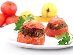 Stuffed Tomatoes with Oyster Mushrooms