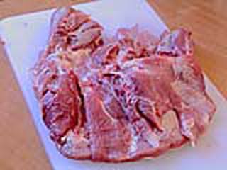 To de-bone a piece of meat