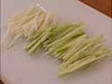 Trimming leeks into a julienne - 8