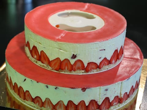 Fraisier Strawberry Wedding Cake - 133