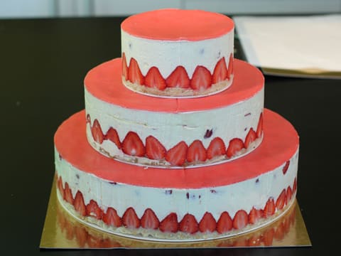 Fraisier Strawberry Wedding Cake - 137