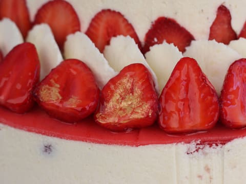 Fraisier Strawberry Wedding Cake - 155