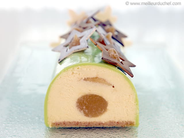 Yule Log with Granny Smith Apple Mousse