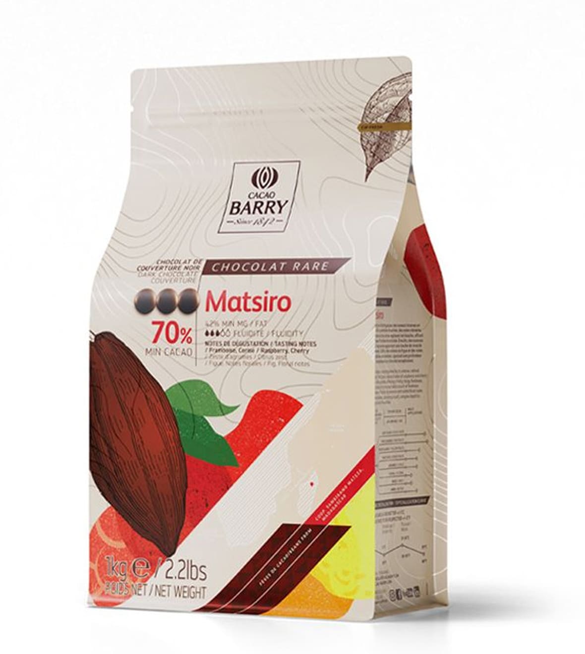 Chocolat noir Matsiro 70% Cacao Barry.*ATTR