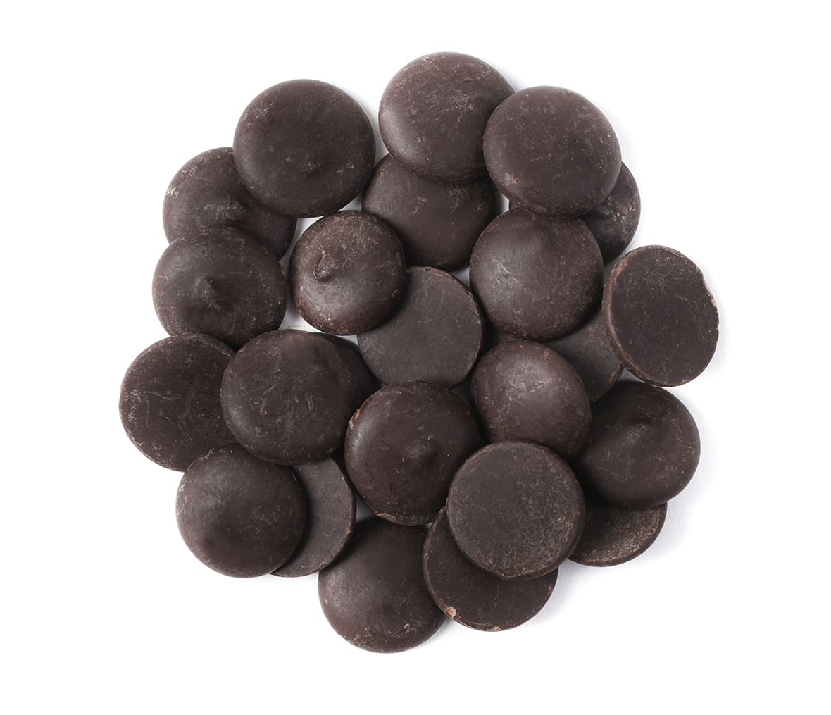 Pistoles de chocolat noir Inaya Cacao Barry.*ATTR
