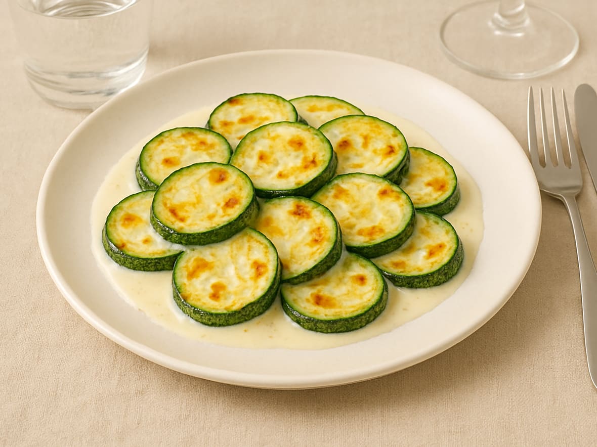 Courgettes à la crème.*ATTR