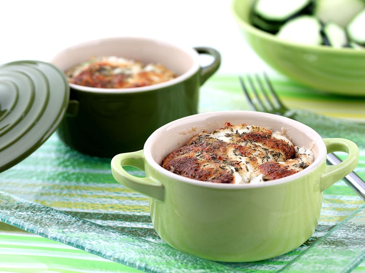 Gratin de courgettes.*ATTR