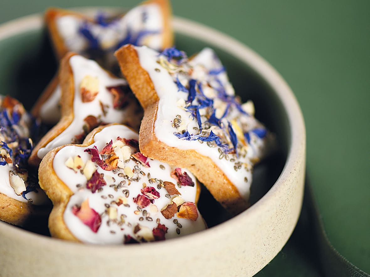 Sablés fleuris.*ATTR