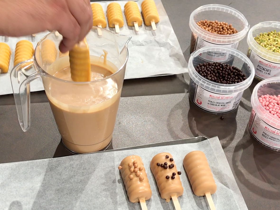 Bâtonnets de glace jasmin abricot by Chef Philippe.*ATTR