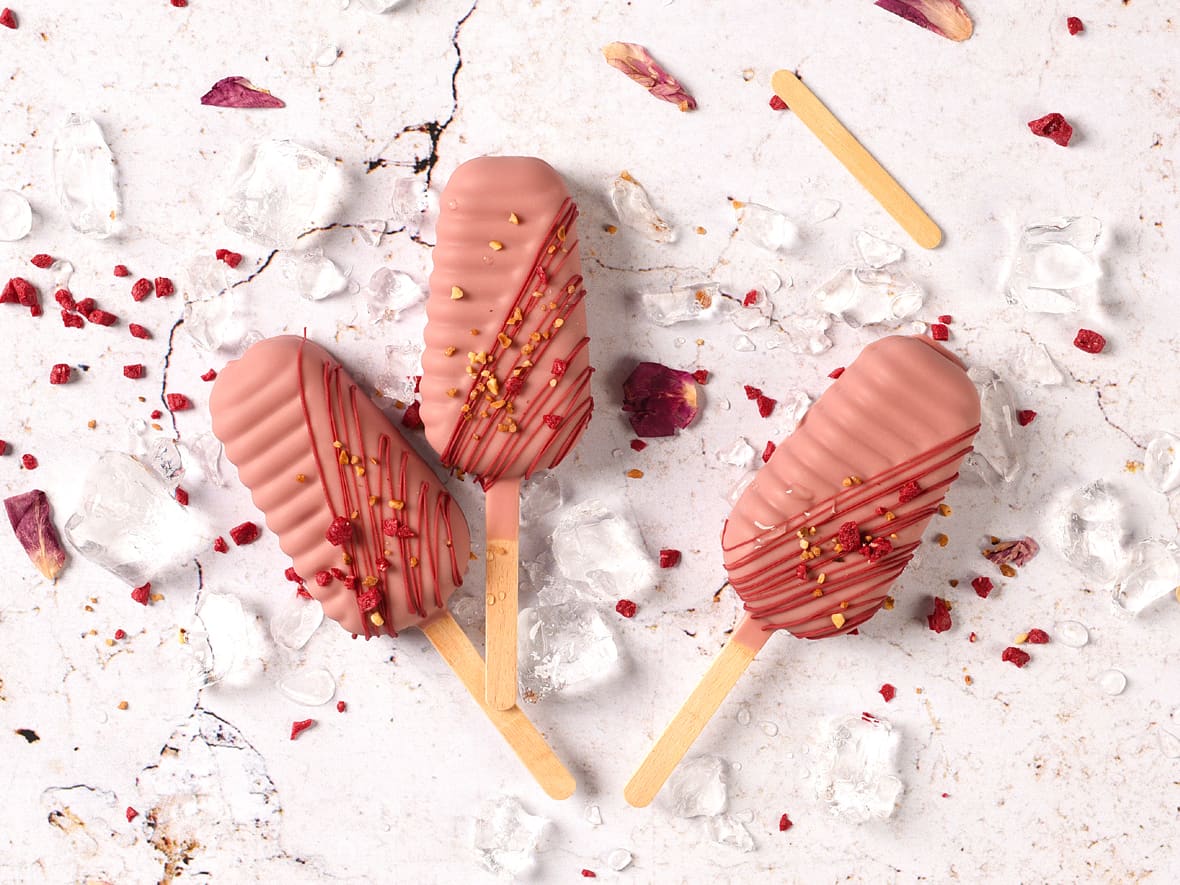 Esquimaux framboise chocolat blanc by Chef Philippe.*ATTR