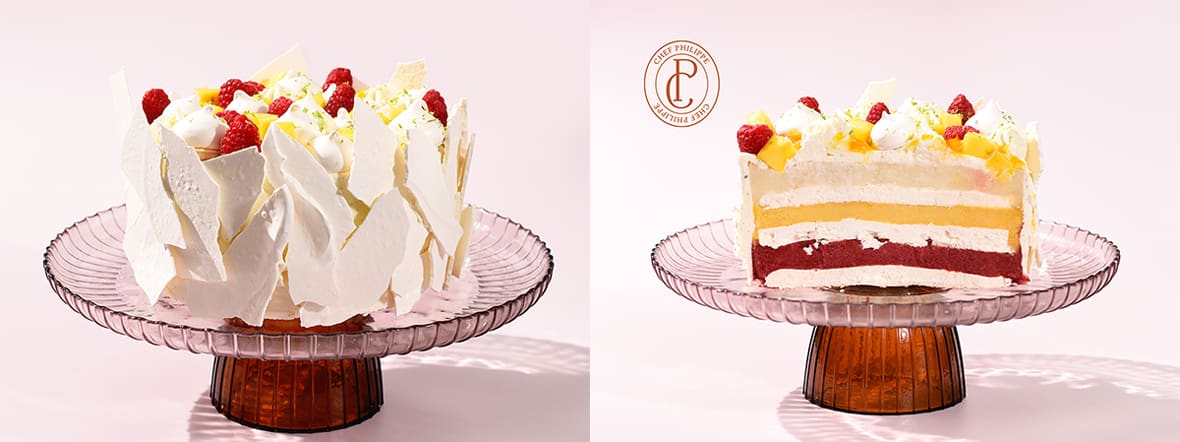 Vacherin framboise mangue et citron by Chef Philippe.*ATTR