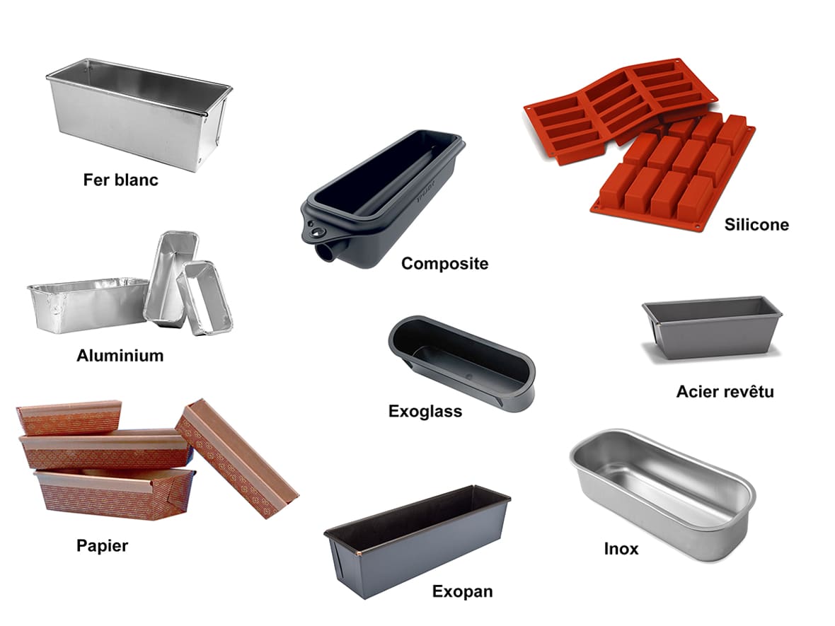 Matériaux de moules à cake.*ATTR