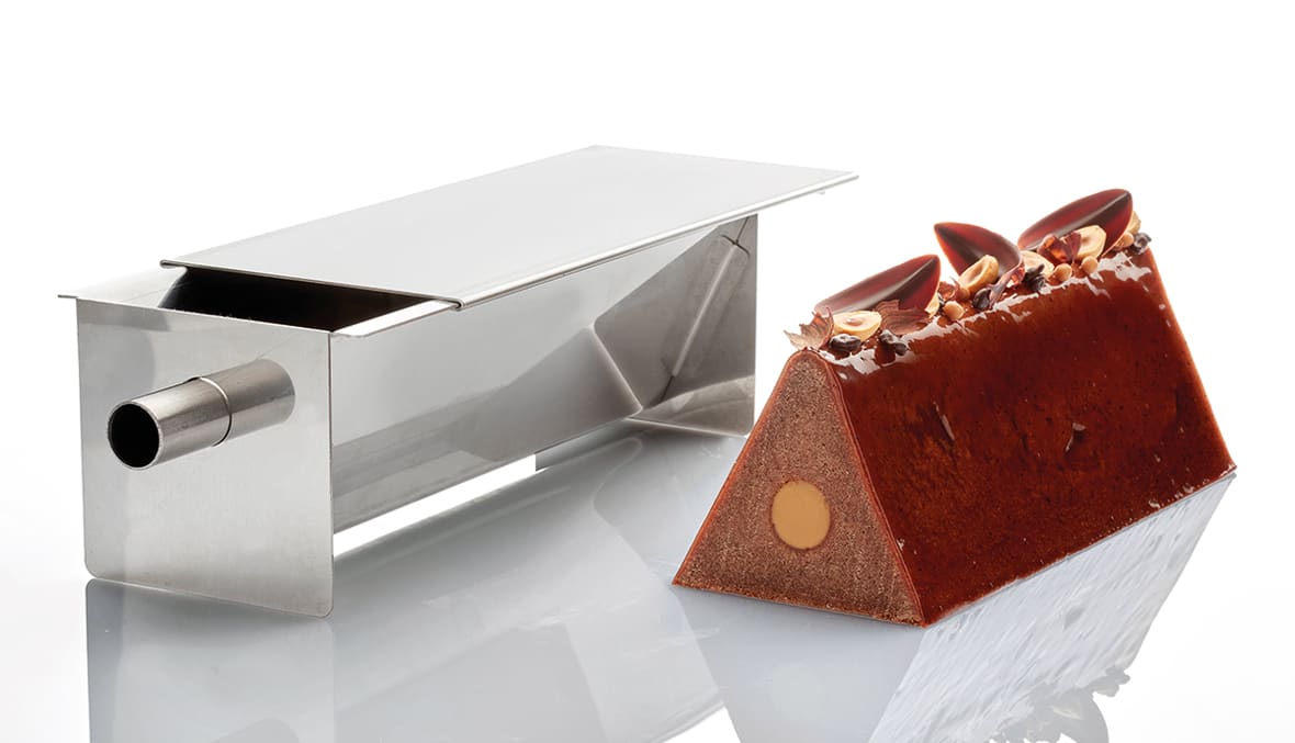 Moule à cake inox avec insert tube.*ATTR