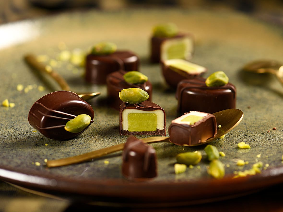 Bonbons Gianduja pistache*ATTR