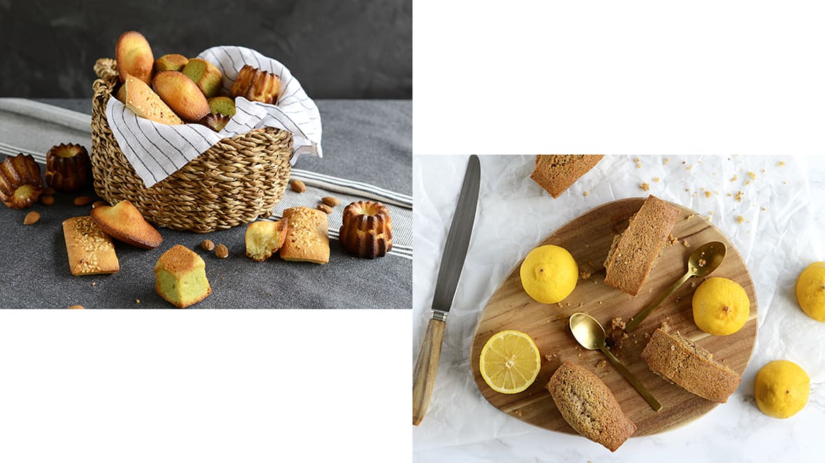 Financiers et cakes moelleux.*ATTR