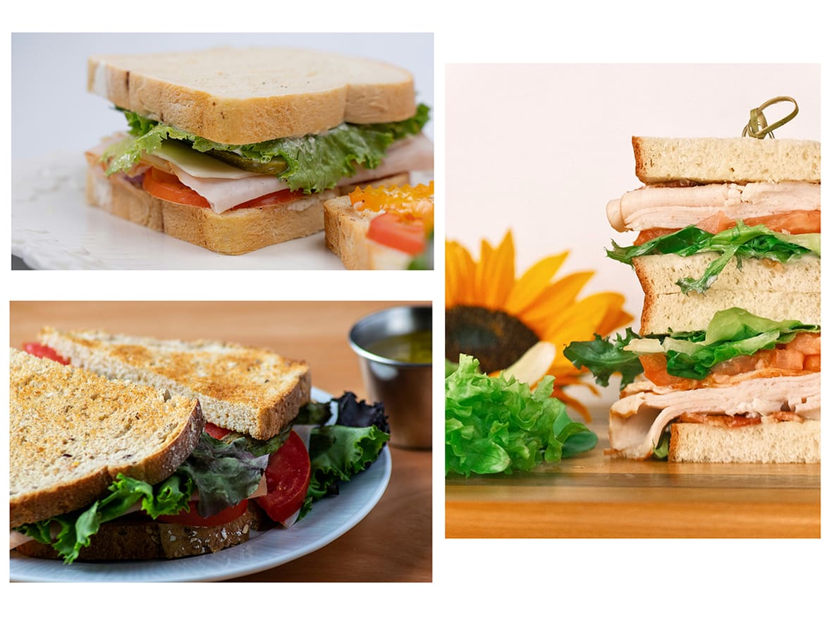 Sandwiches à base de Pain de mie.*ATTR