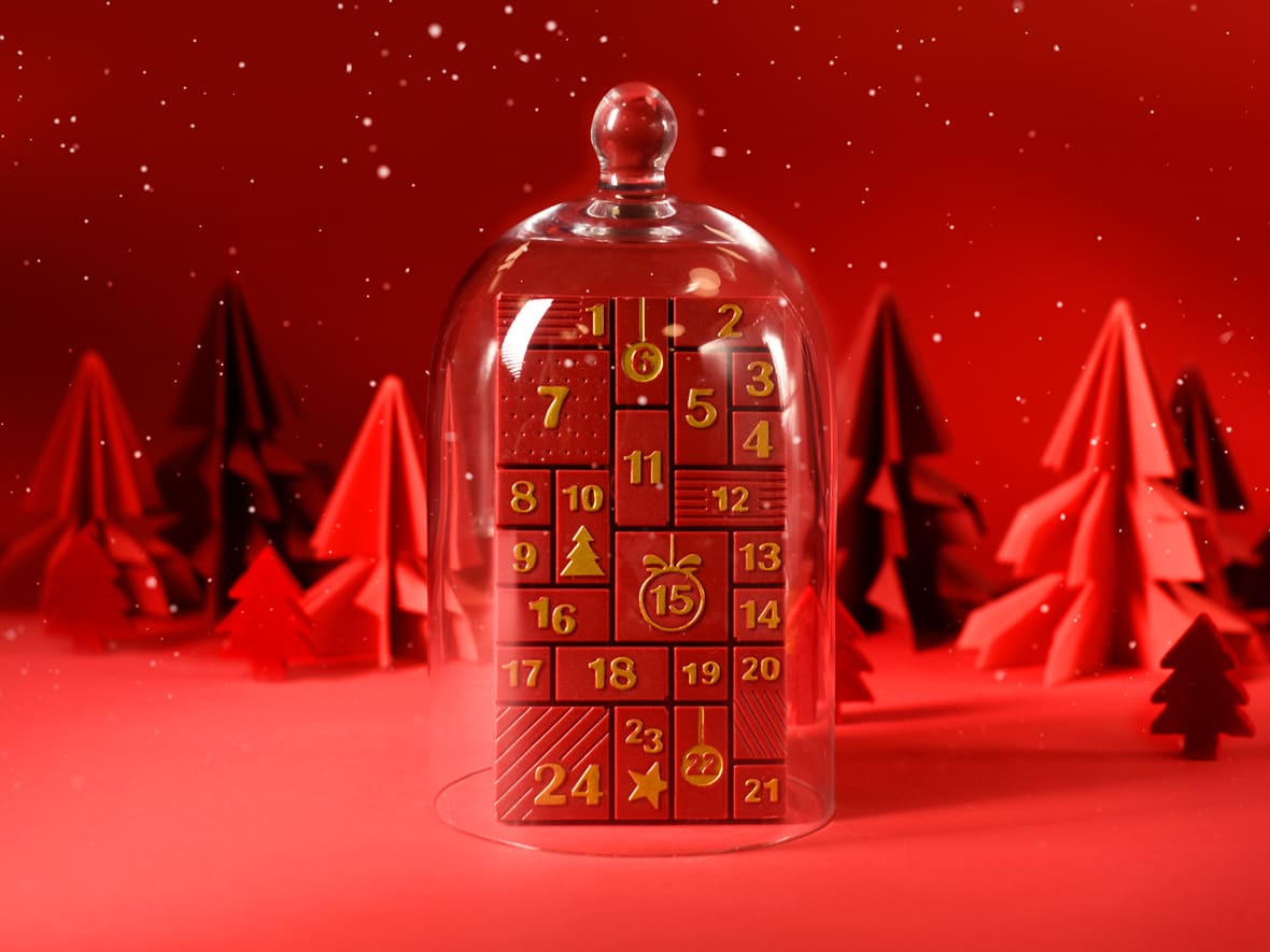 Tablette de chocolat calendrier de l'Avent.*ATTR