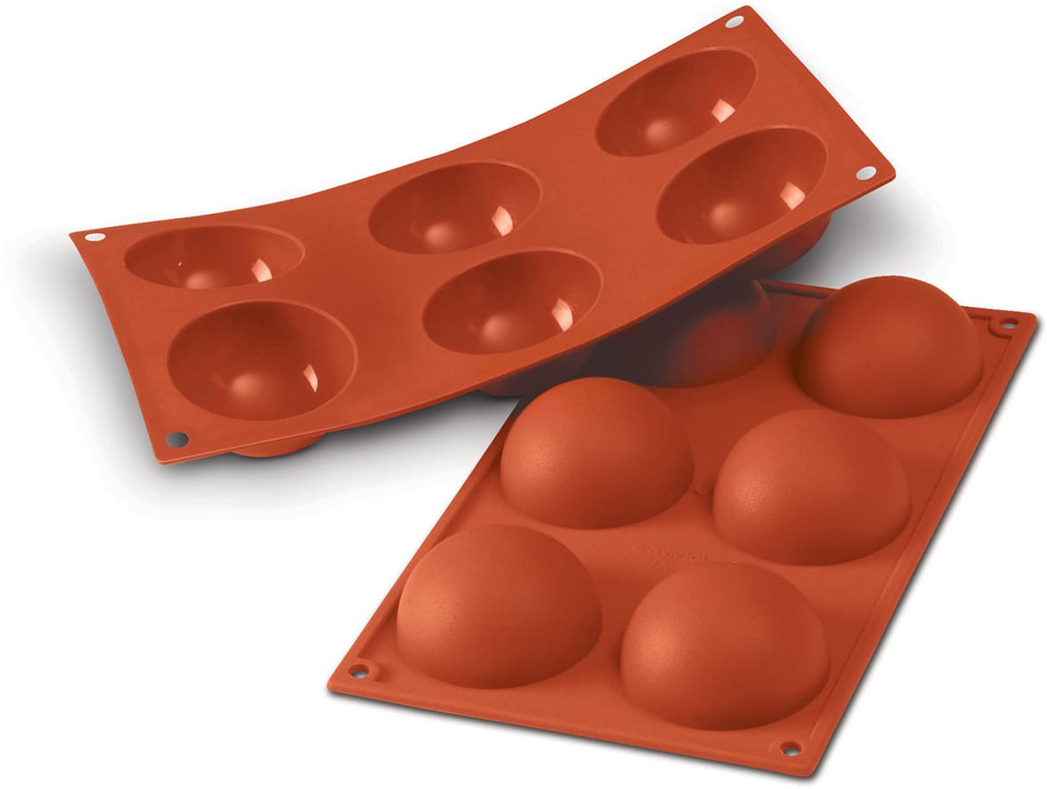 Moule silicone 6 demi-sphères.*ATTR