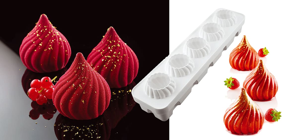 Moule 5 sphères torsadées.*ATTR