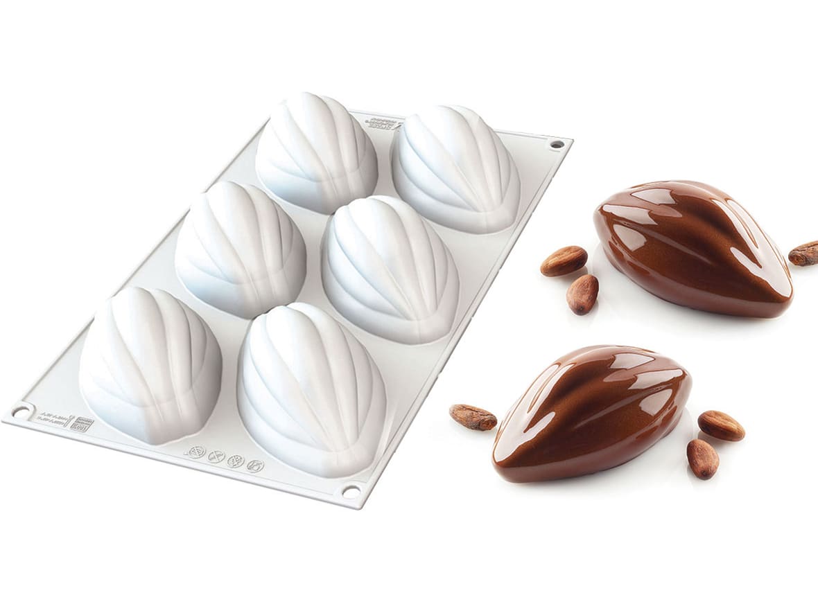 Moule silicone cabosse de cacao Silikomart.*ATTR