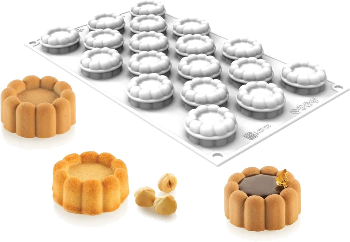 Moule silicone 18 mini charlottes Silikomart.*ATTR