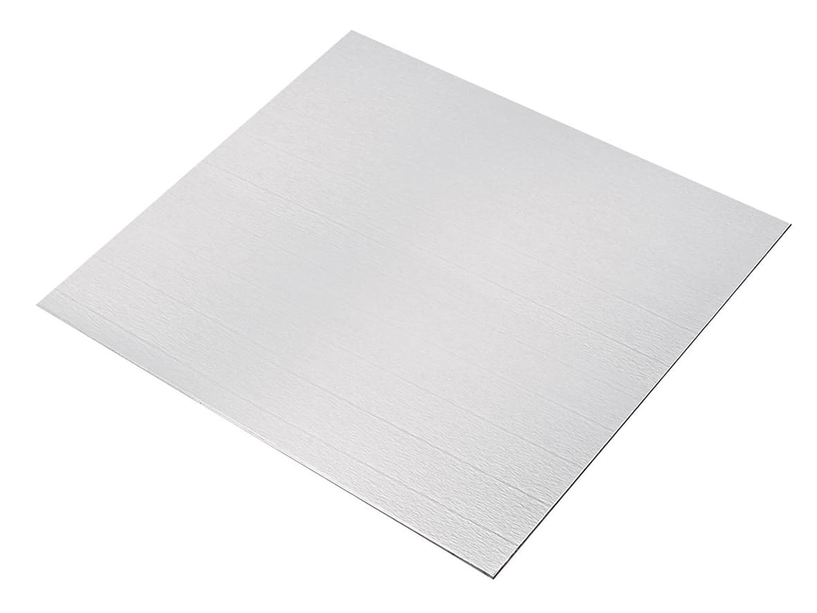 Plaque aluminium sans rebord.*ATTR