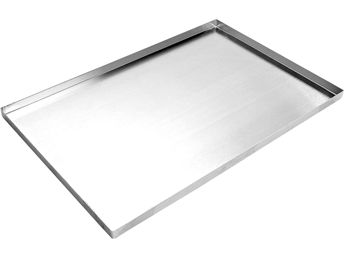 Plaque inox bord droit.*ATTR