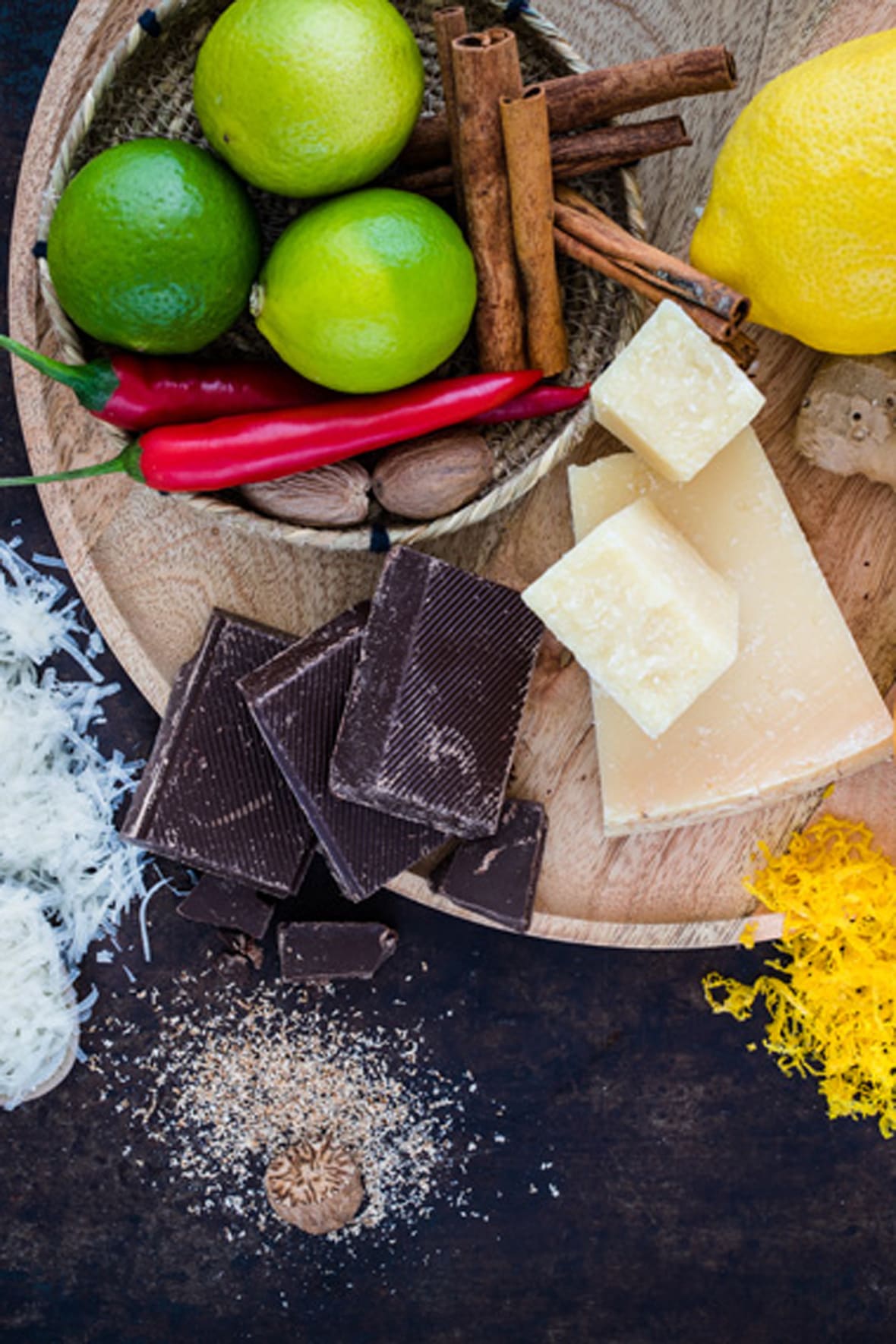 Ingrédients râpés.*ATTR