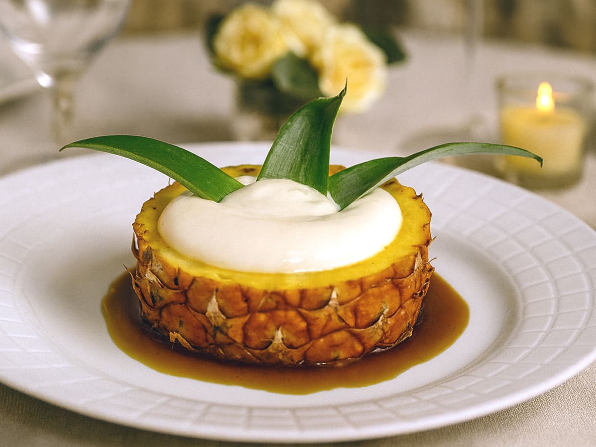 Espuma à l'ananas caramélisé*ATTR