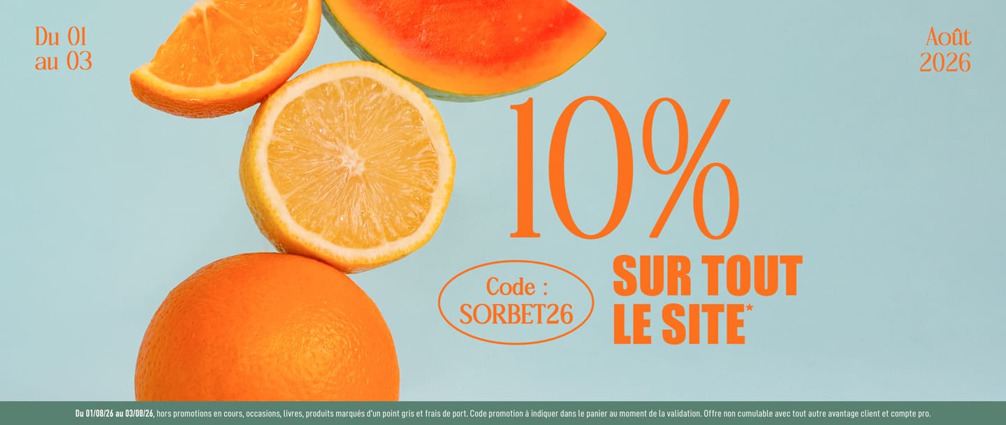 -10% sur tout le site avec le code SORBET26*ATTR